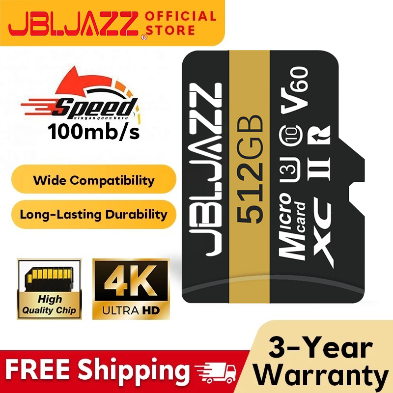 Phone Accessories Video - Szybka karta Micro TF SD 512GB