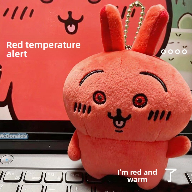 Phone Accessories Charms - Jiyi Usagi Czerwona Twarz Zła Pluszowa