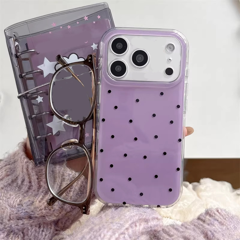 Phone Accessories For Girls - Koreański styl Ins Girl, proste fioletowe