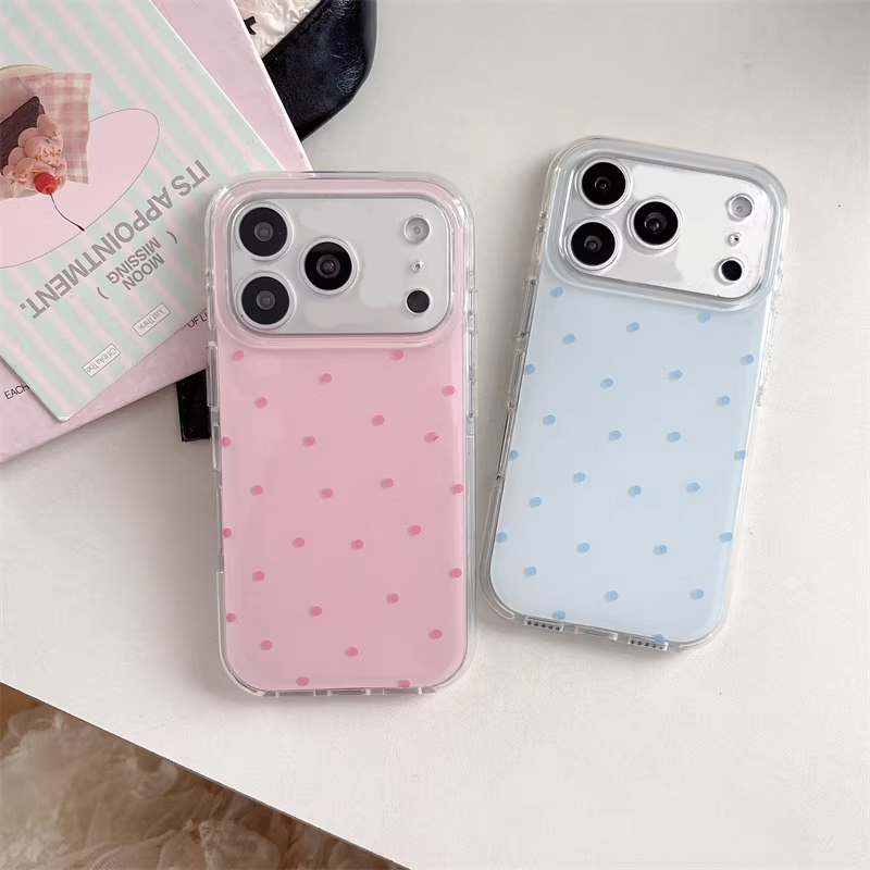 Phone Accessories For Girls - Koreański styl Ins Girl, proste niebiesko-różowe
