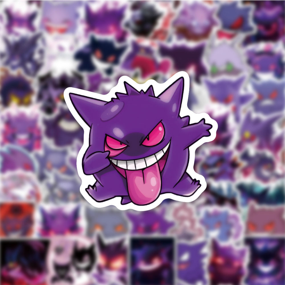 Phone Accessories For Kids - 10/30/50 sztuk Anime Pokemon Gengar naklejki