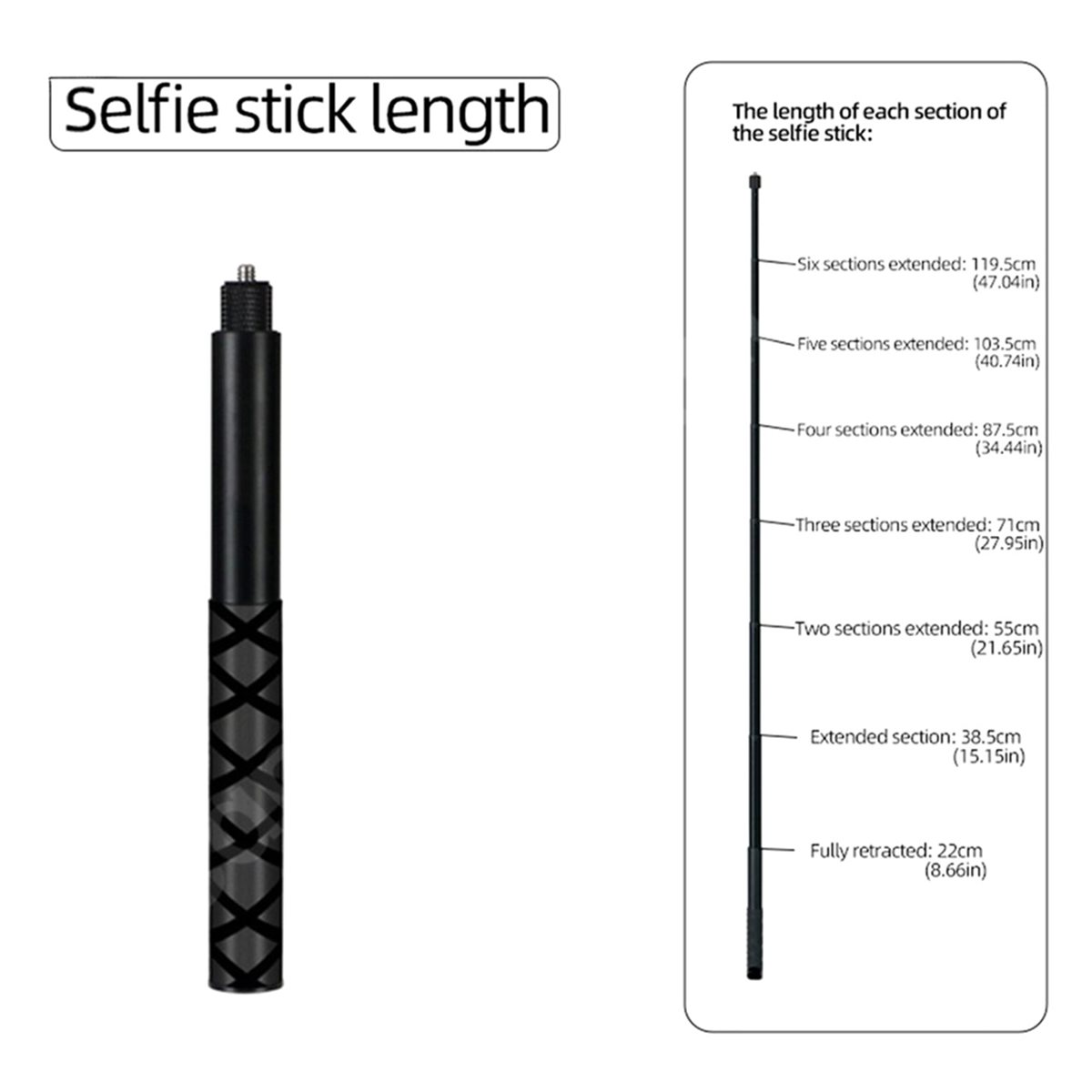 Selfie Stick Tripod - N05R Obrotowy uchwyt, statyw biurkowy do