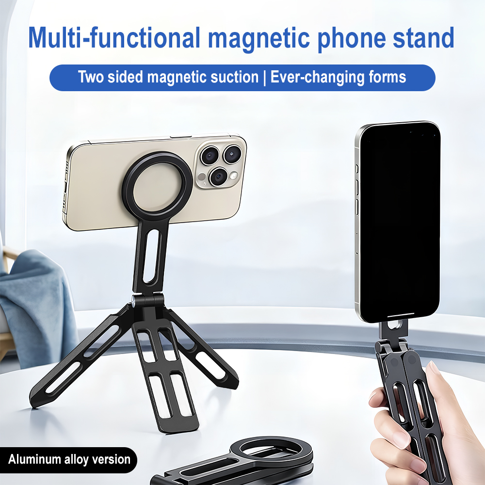 Selfie Stick Tripod - Magnetyczny uchwyt na telefon z czterema