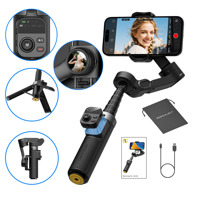 AOCHUAN Smart X3 360 °   Stabi – Selfie Stick Tripod recenzja i cena