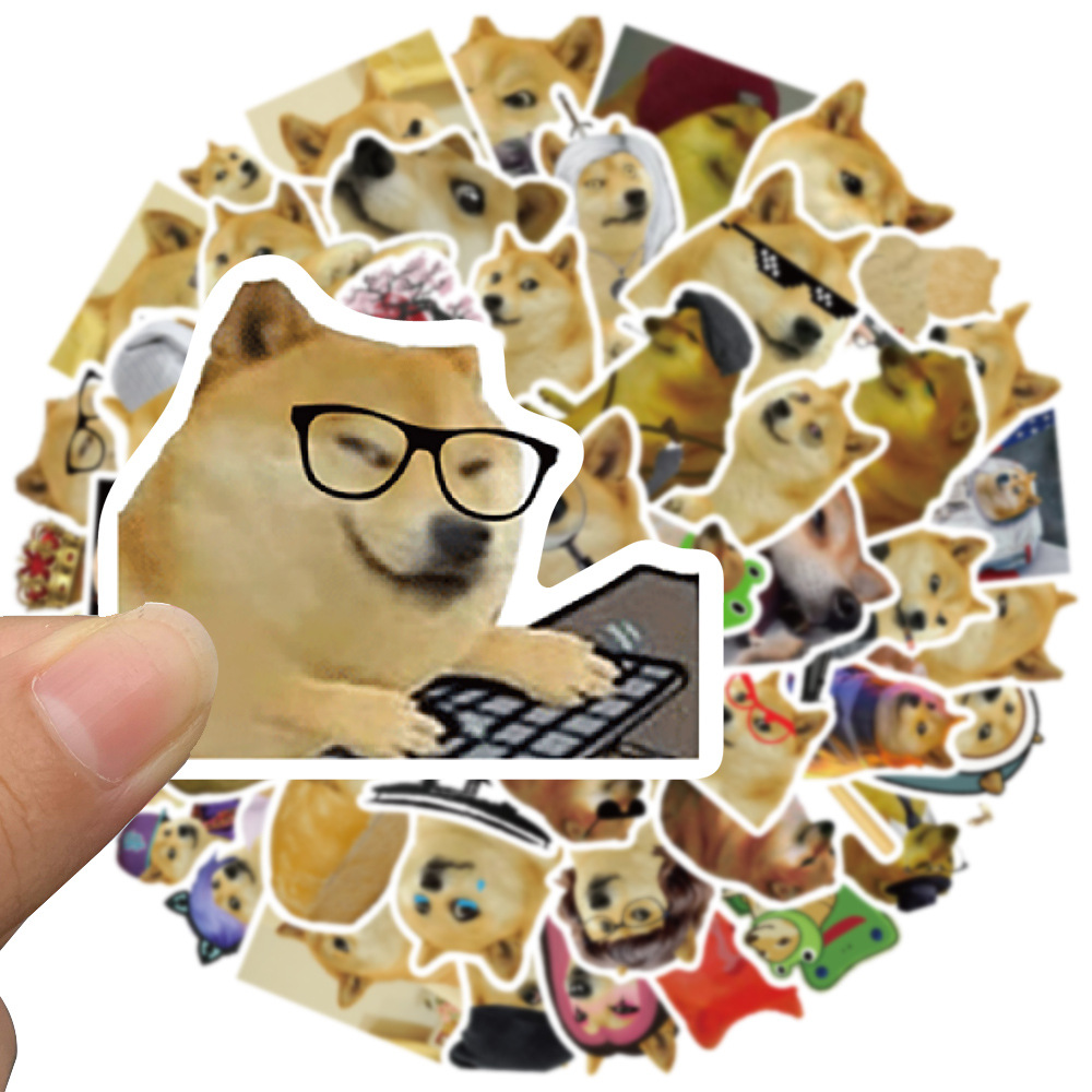 50 szt. Śmieszne naklejki Doge – Phone Accessories For Kids recenzja i cena