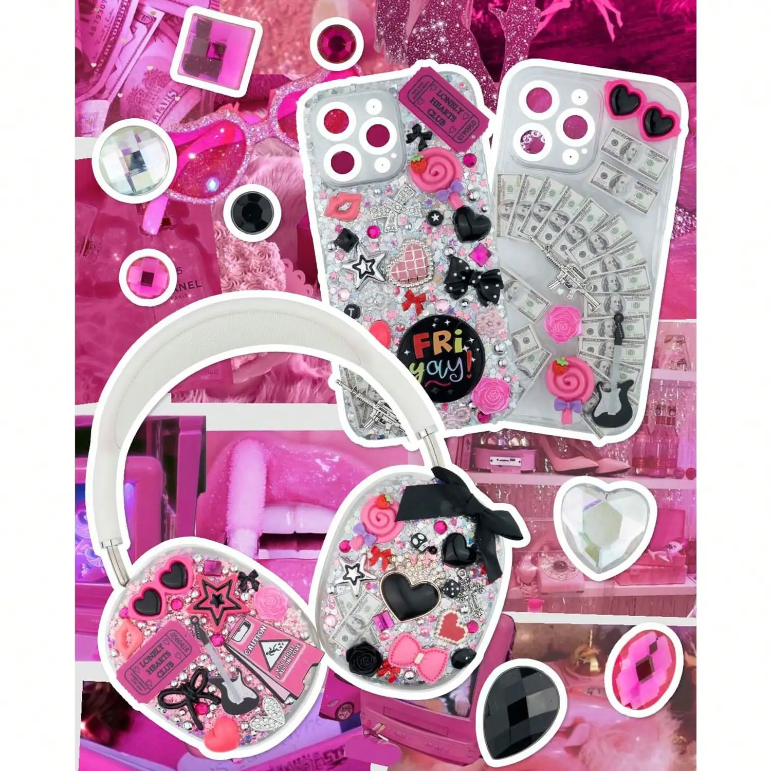 1050 szt. Zestaw ozdób do etui – Phone Accessories Kit recenzja i cena