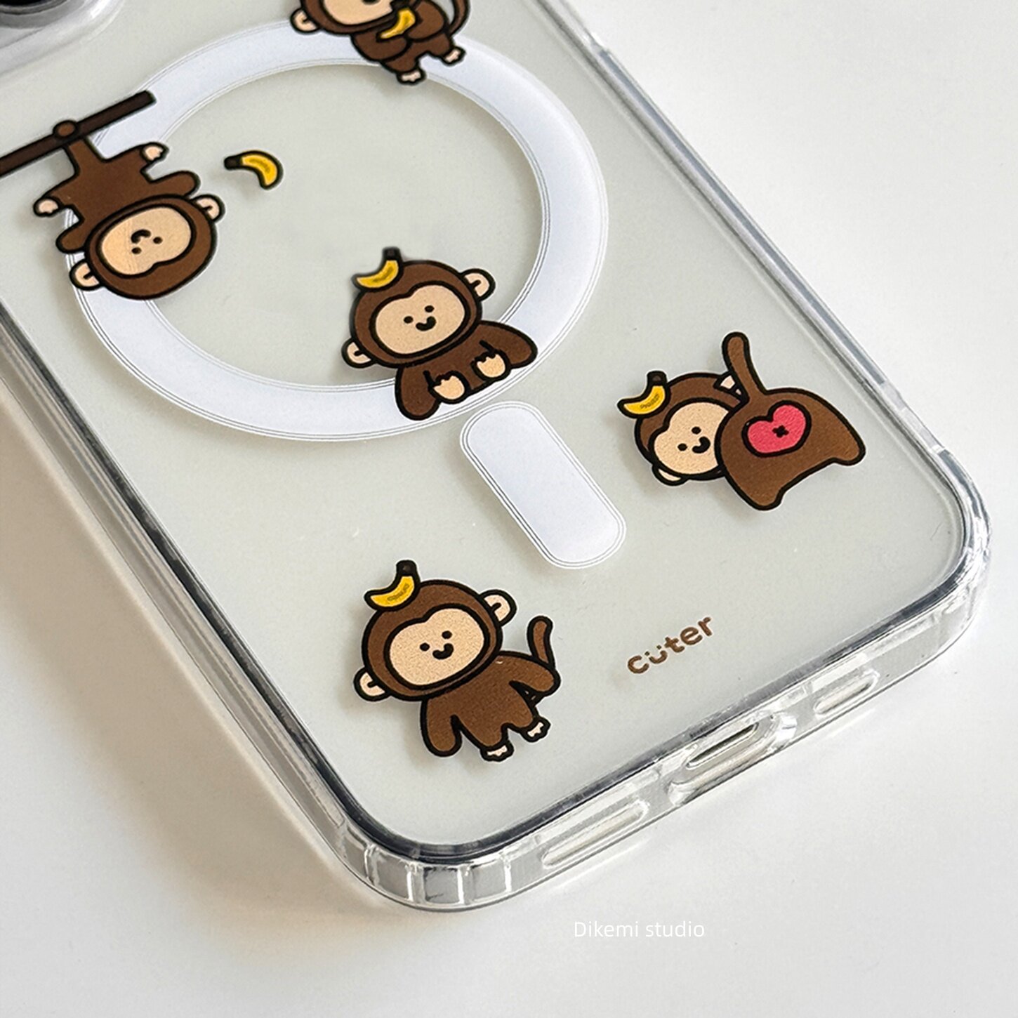 Brązowy Banan Małpa Dziecięca  – Phone Accessories Magnetic recenzja i cena
