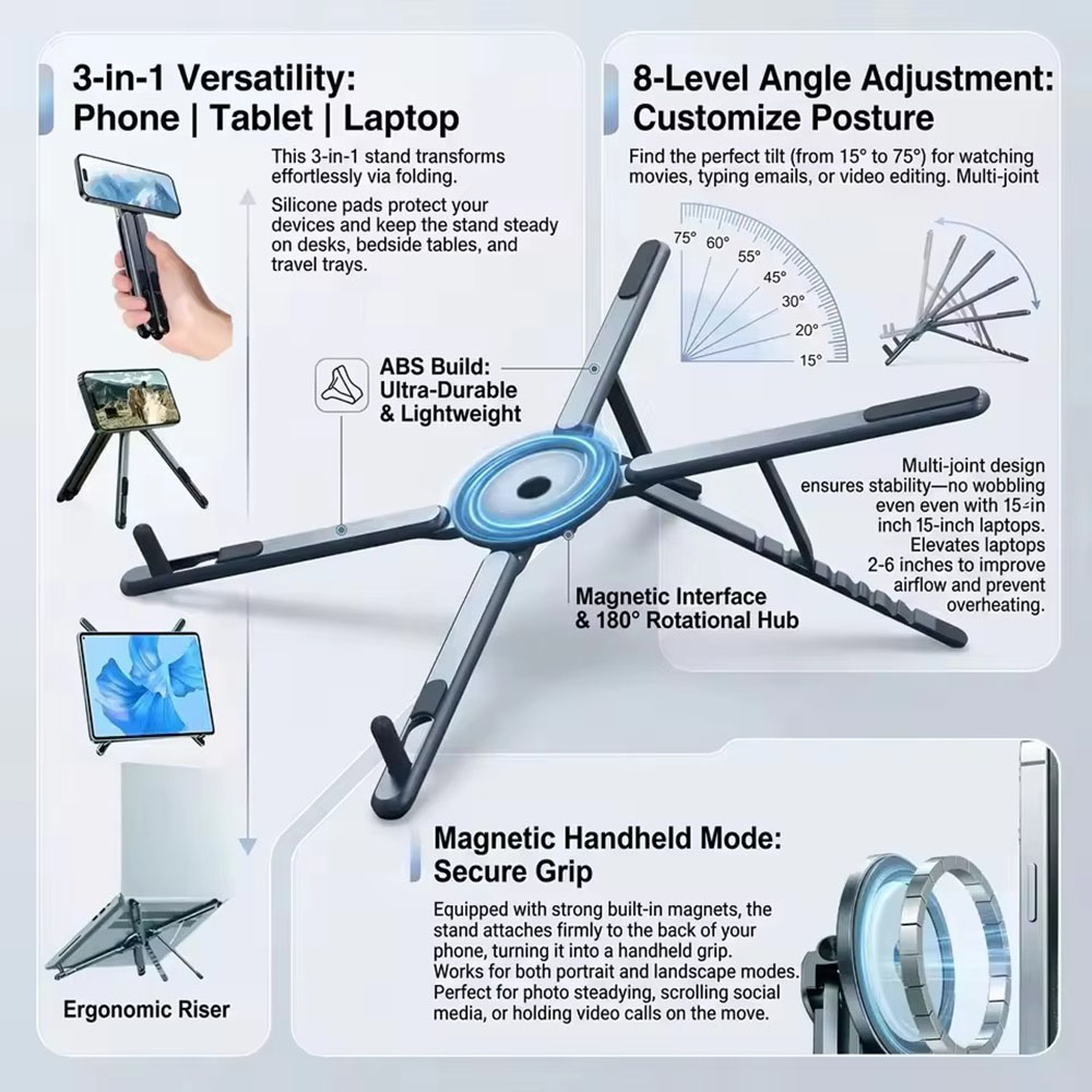 Przenośny magnetyczny uchwyt n – Selfie Stick Tripod recenzja i cena