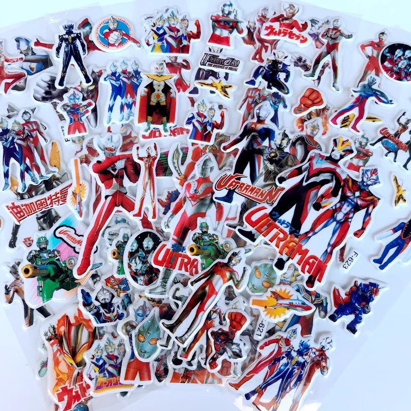 10 szt. Naklejki 3D z Ultraman – Phone Accessories For Kids recenzja i cena