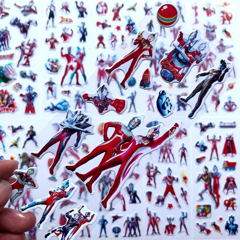 10 szt. Naklejki 3D z Ultraman – Phone Accessories For Kids recenzja i cena